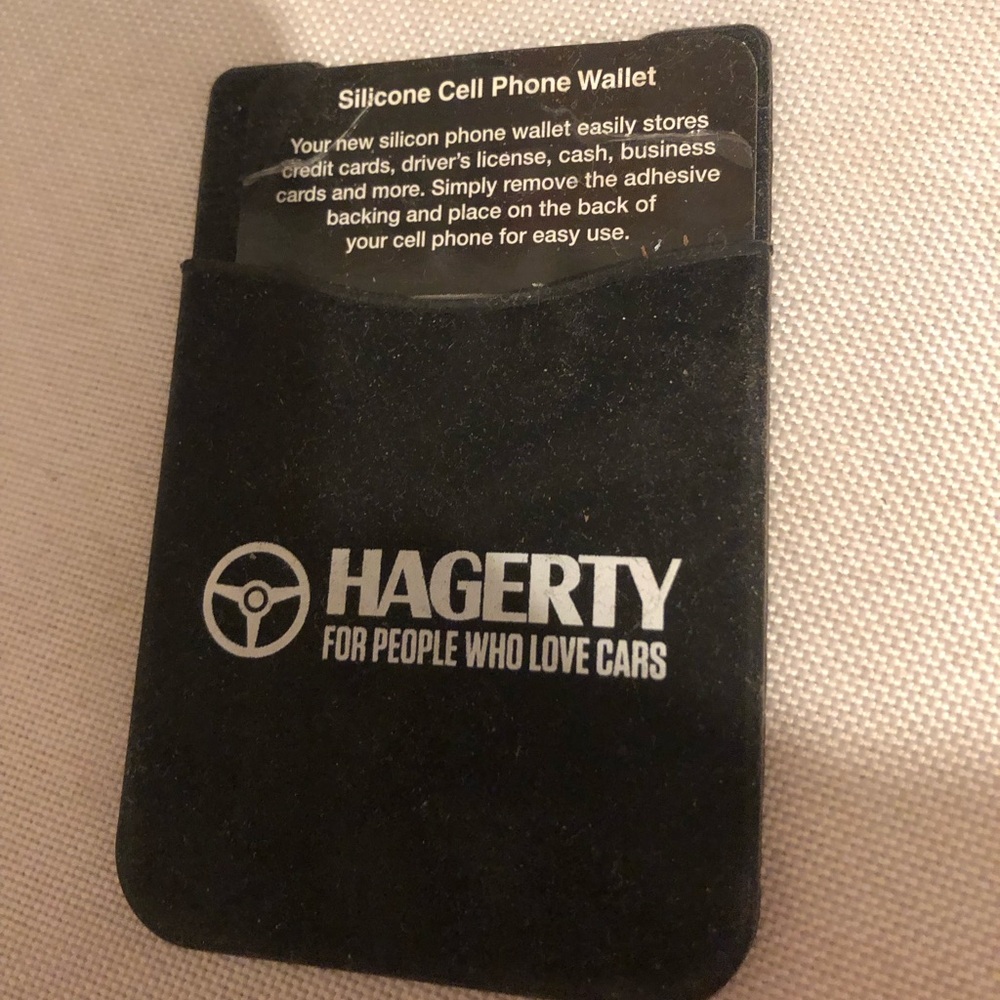 Hagerty Black Silicone Phone Wallet- 94A $8 or 🦋